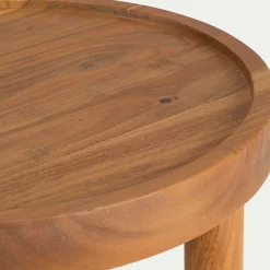 Table De Chevet|Bout De Canapé*alinea Bout de canapé en acacia D45xH47cm - Naturel