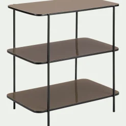 Table De Chevet|Bout De Canapé*alinea Bout de canapé en acier L30xH55cm - Beige