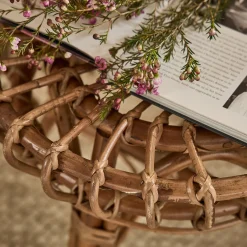 Bout De Canapé*alinea Bout de canapé en rotin D44xH41cm - Naturel