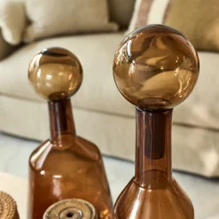 Décoration À Poser*alinea Bouteille déco en verre H52,5cm - brun rustrel Marron