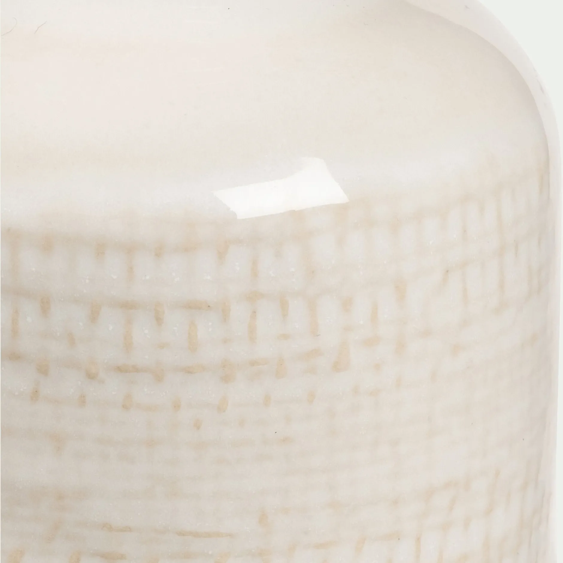 Décoration À Poser*alinea Bouteille décorative en grès H11cm - Blanc