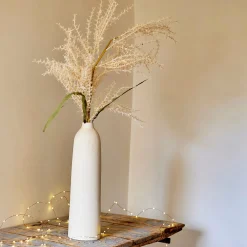 Plante Artificielle|Décoration De La Table De Noël*alinea Branchage de Noël artificiel de pampa H114cm - Blanc