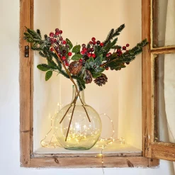 Plante Artificielle|Décoration De La Table De Noël*alinea Branchage de Noël artificiel de pin H50cm - Vert