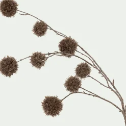 Plante Artificielle|Vase Et Branchage De Noël*alinea Branchage de Noël artificiel de chardon L114cm - naturel