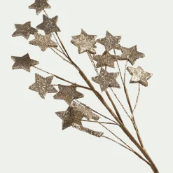 Vase Et Branchage De Noël*alinea Branchage de Noël artificiel étoilé H70cm - Doré