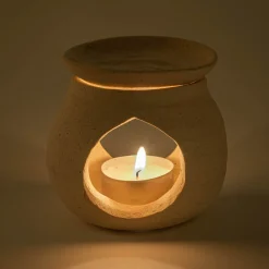 Parfum D'Ambiance*alinea Brûle-parfums en grès - Beige