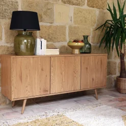 Buffet De Salle À Manger|Buffet*alinea Buffet 3 portes effet bois - Bois clair