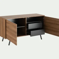 Buffet De Salle À Manger|Buffet*alinea Buffet 2 portes en bois L140cm - Bois foncé