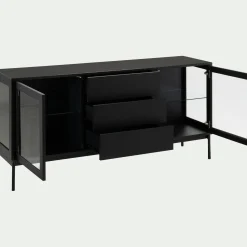 Buffet De Salle À Manger|Buffet*alinea Buffet 2 portes et 3 tiroirs en bois - Noir