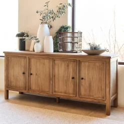 Buffet De Salle À Manger|Buffet*alinea Buffet bas en teck recyclé - Bois clair