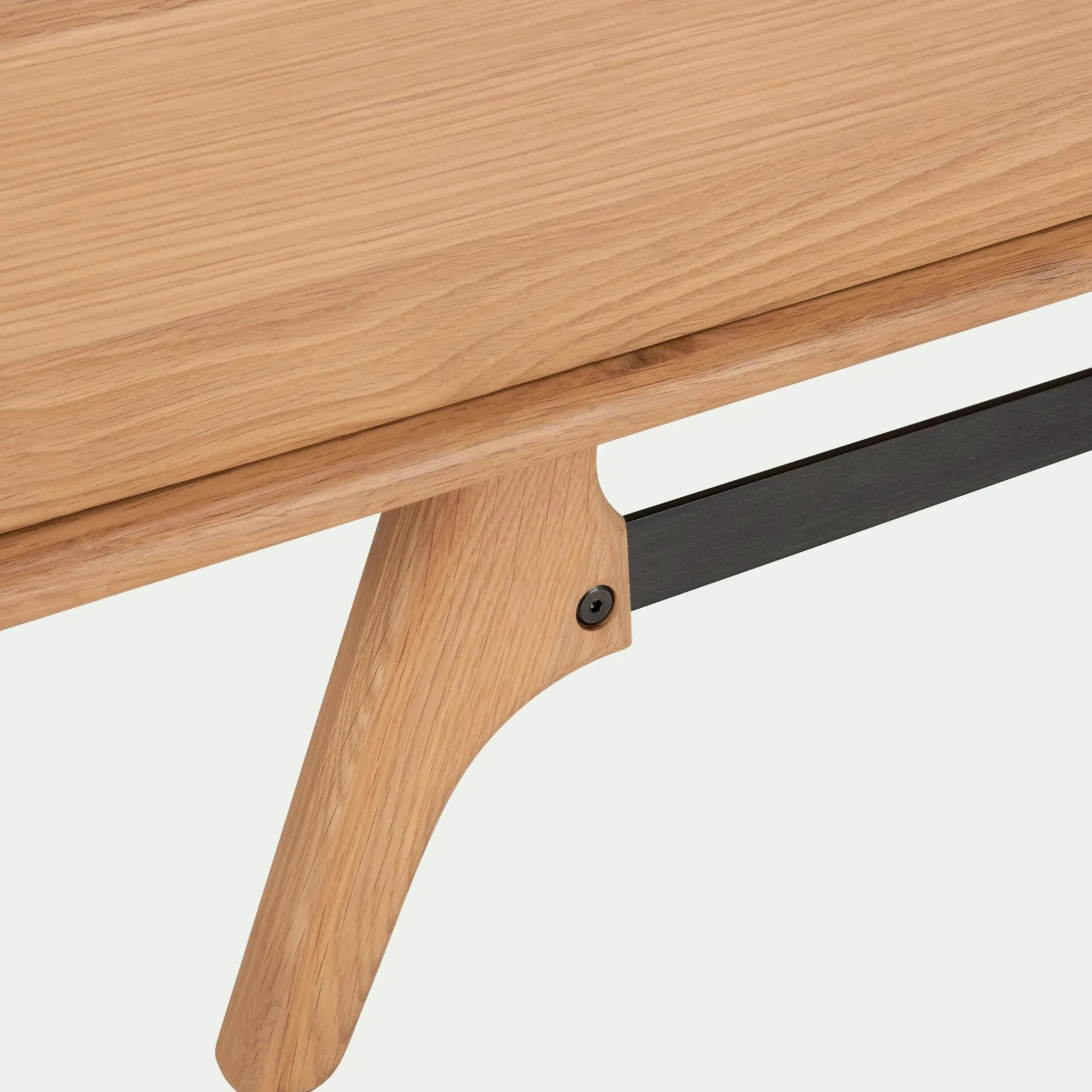 Buffet De Salle À Manger|Buffet*alinea Buffet bas plaqué chêne 2 portes et 3 tiroirs et piètement chêne massif - Bois clair