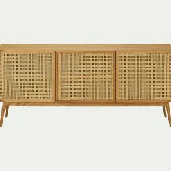 Buffet De Salle À Manger|Buffet*alinea Buffet cannage 3 portes en bois - Bois clair