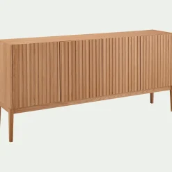 Buffet De Salle À Manger|Buffet*alinea Buffet naturel 4 portes en plaqué chêne - Bois clair