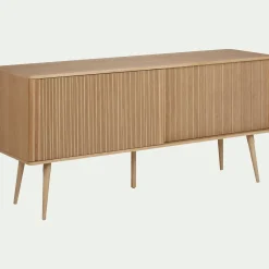 Buffet De Salle À Manger|Buffet*alinea Buffet plaqué chêne avec portes coulissantes - Bois clair