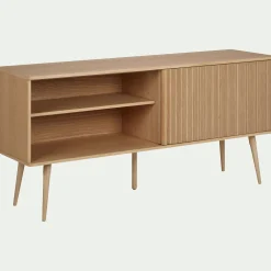 Buffet De Salle À Manger|Buffet*alinea Buffet plaqué chêne avec portes coulissantes - Bois clair