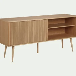 Buffet De Salle À Manger|Buffet*alinea Buffet plaqué chêne avec portes coulissantes - Bois clair