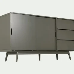 Buffet De Salle À Manger|Buffet*alinea Buffet rétro 3 tiroirs et 2 portes coulissantes - cèdre Vert