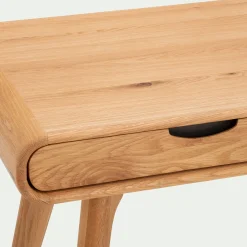 Bureau*alinea Bureau en bois avec 2 tiroirs L120cm - Bois clair