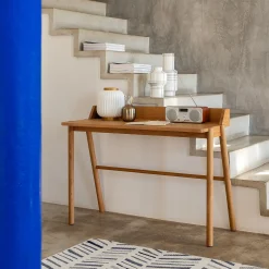 Bureau*alinea Bureau en chêne laqué L110xl53xH85cm - Bois clair