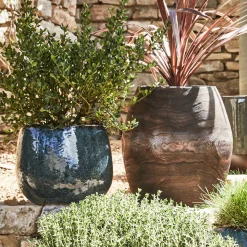 Pot De Fleur*alinea Cache-pot en céramique D24cm - niolon Bleu