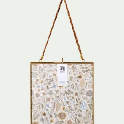 Cadre Photo*alinea Cadre carré en laiton 20x20cm - Doré