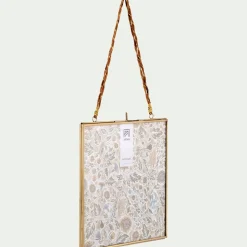 Cadre Photo*alinea Cadre carré en laiton 20x20cm - Doré