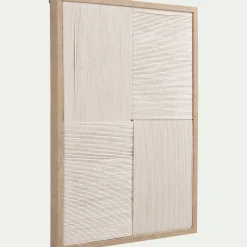 Toile, Tableau Et Affiche*alinea Cadre décoratif en corde tissée 45x60cm - Beige
