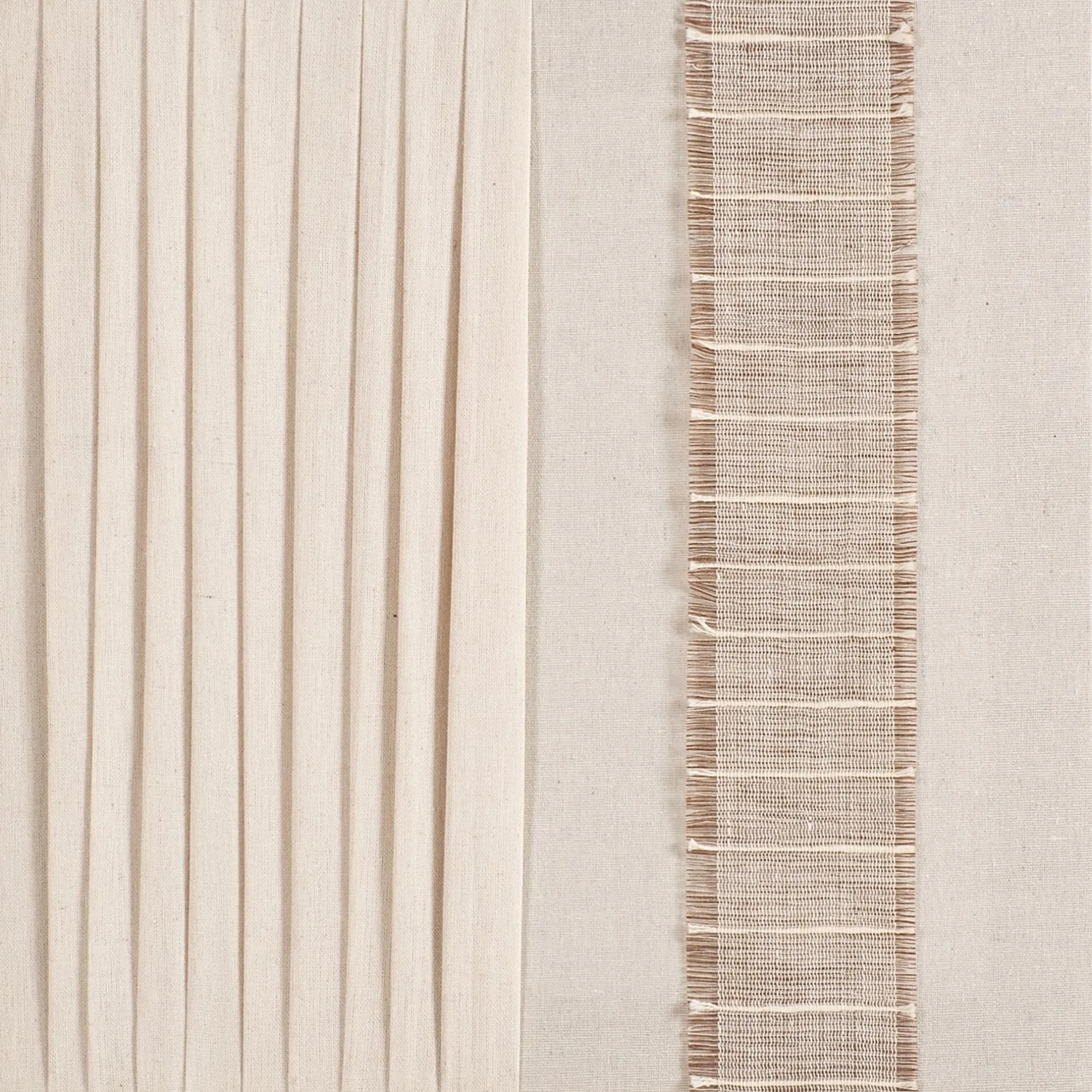 Toile, Tableau Et Affiche*alinea Cadre décoratif en lin texturé 40x40cm - Beige