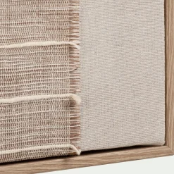 Toile, Tableau Et Affiche*alinea Cadre décoratif en lin texturé 40x40cm - Beige