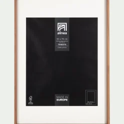 Cadre Photo*alinea Cadre en bois de noyer 50x70cm - Naturel