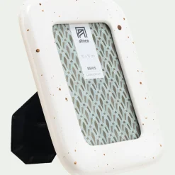 Cadre Photo*alinea Cadre photo en grès 16,5x22cm - Blanc