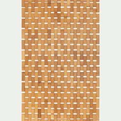 Tapis De Bain|Accessoire De Salle De Bain*alinea Caillebotis de douche en bambou 49,5x83cm - Naturel