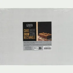 Ustensile Pour Pâtisserie*alinea Cake drum rectangulaire 30x40cm - argenté métallisé