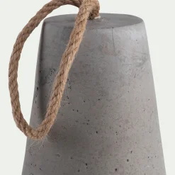 Décoration À Poser*alinea Cale porte en ciment H19cm - Gris