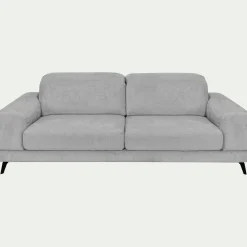 Canapé 4 Places*alinea Canapé 4 places avance recule en tissu doux - Gris