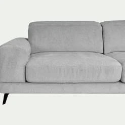 Canapé 4 Places*alinea Canapé 4 places avance recule en tissu doux - Gris