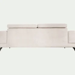 Canapé 4 Places*alinea Canapé 4 places avance recule en tissu doux - Beige