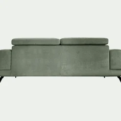 Canapé En Tissu|Canapé 4 Places*alinea Canapé 4 places avance recule en tissu doux - cèdre Vert