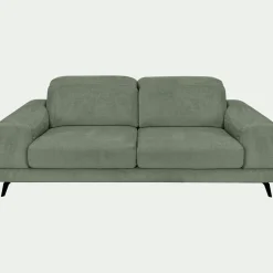 Canapé 3 Places|Canapé Droit*alinea Canapé 3 places avance recule en tissu doux - cèdre Vert