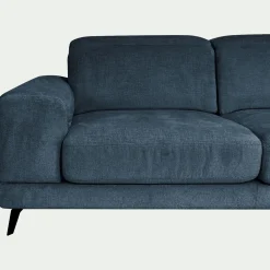 Canapé En Tissu|Canapé Droit*alinea Canapé 3 places avance recule en tissu doux - Bleu