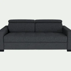 Canapé 3 Places|Canapé Convertible*alinea Canapé 3 places convertible avec matelas Bultex en pop avec accoudoirs 15cm - anthracite Gris