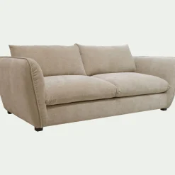 Canapé En Tissu|Canapé 4 Places*alinea Canapé 4 places convertible en tissu Nature - Beige