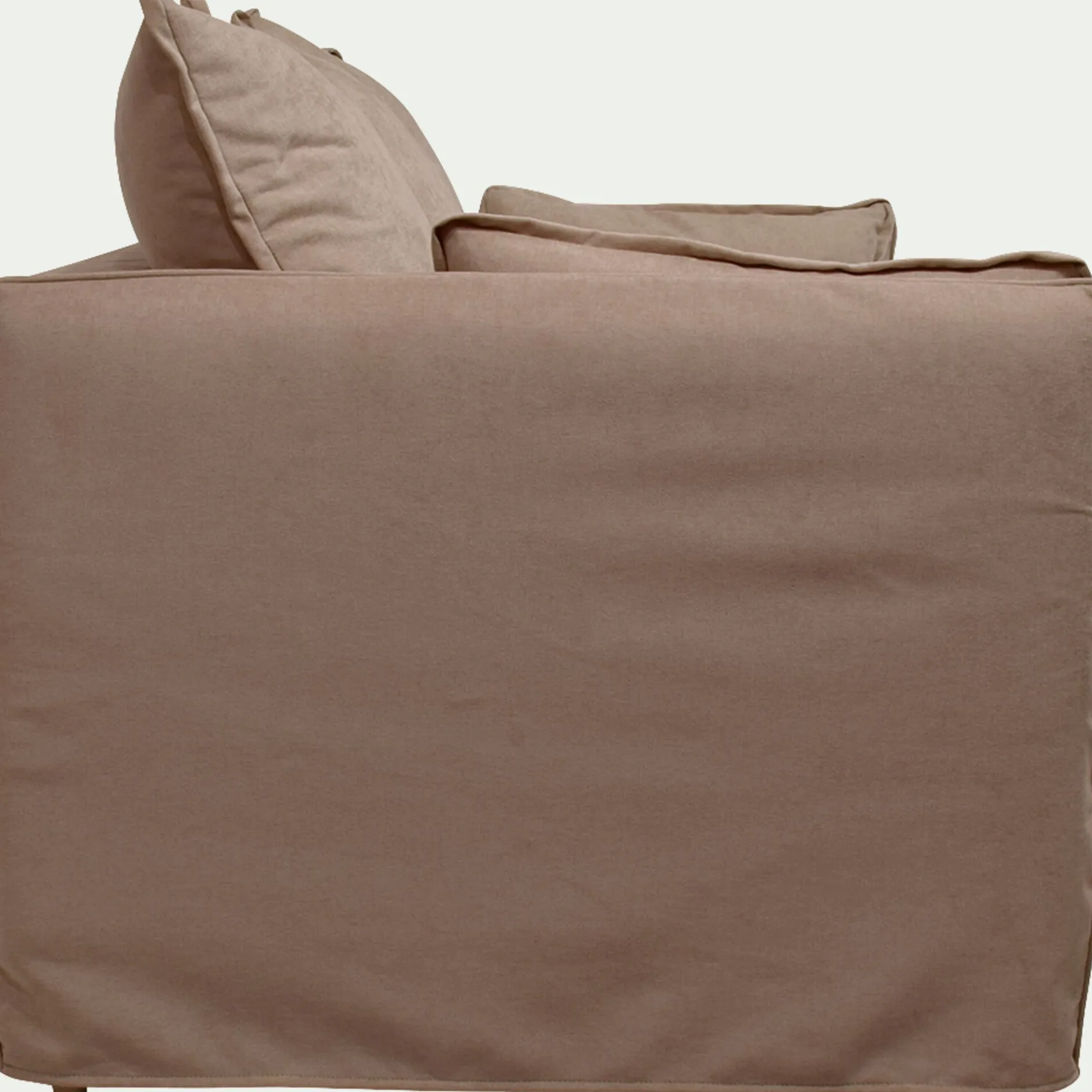Canapé 4 Places*alinea Canapé 4 places convertible en tissu wind - terracotta Marron