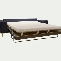 Canapé En Tissu|Canapé 4 Places*alinea Canapé 4 places convertible en tissu Crown - calabrun Bleu