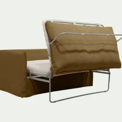 Canapé 2 Places*alinea Canapé 2 places convertible en tissu wind - bronze Marron