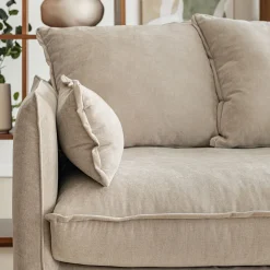 Canapé En Tissu|Canapé 3 Places*alinea Canapé 3 places convertible en tissu wind - alpilles Beige