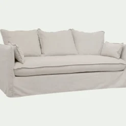 Canapé En Tissu|Canapé 3 Places*alinea Canapé 3 places convertible en tissu wind - alpilles Beige