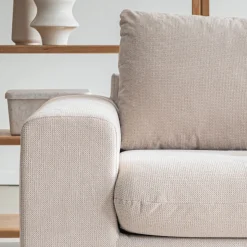 Canapé En Tissu|Canapé 3 Places*alinea Canapé 3 places convertible en tissu Crown - roucas Beige