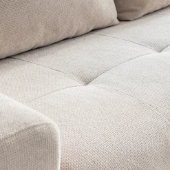 Canapé En Tissu|Canapé 3 Places*alinea Canapé 3 places convertible en tissu Crown - roucas Beige