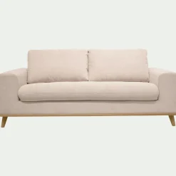 Canapé En Tissu|Canapé 3 Places*alinea Canapé 3 places convertible en tissu Crown - roucas Beige